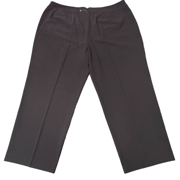 AK ANNE KLEIN NWT PLUS SIZE CONCORD BLACK PANTS STRETCH 24W - Picture 10 of 15